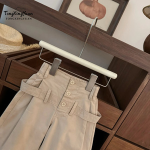 TongXingYuan Women's High Waist Khaki Shorts Breathable Casual Summer Wear - Product Image 2