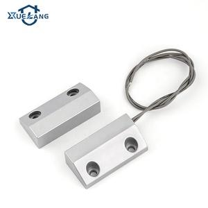 Sensor de interruptor de contacto magnético eléctrico con cable normalmente abierto/<span class=keywords><strong>cerrado</strong></span> para alarma de persiana enrollable interruptor de contacto magnético de puerta de Metal - Product Image 2