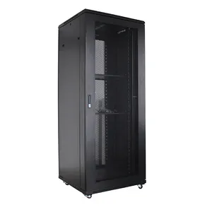 Estándar de 19 pulgadas servidor en Rack 42U 800*800, perforado de la puerta de malla de centro de datos de pie de gabinete de red