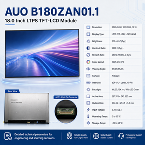 AUO B180ZAN01.1 Panel LCD TFT LTPS de 18 Pulgadas WQUXGA 3840x2400 240Hz <span class=keywords><strong>EDP</strong></span> de 40 Pines, Pantalla de Repuesto para Laptop Gaming - Product Image 3