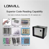 Lecteur de passeport LONVILL, scanner de codes-barres sans fil 2,4G à vendre, lecteur de carte intelligente NFC avec USB RS232 RS485 Bluetooth