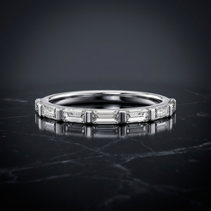 Bague de fiançailles vintage en argent sterling 925 avec moissanite taille brillant rond plaqué or pour les mariées - Product Image 2