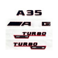 Logotipo 3D ABS para A45S A35, Adhesivo Deportivo Rojo y Negro para Maletero, Calcomanía para Puerta Lateral