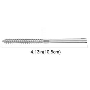 Marine Grade Stainless Steel Thread Terminal with <strong>Wood</strong> <strong>Screw</strong> for Cable Railing - Product Image 2