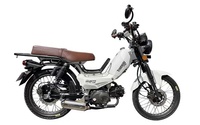 Prix de gros à grande échelle, usine chinoise, personnalisable, cyclomoteur 49cc 50cc 110cc avec réservoir d'essence, moto Cub, scooter