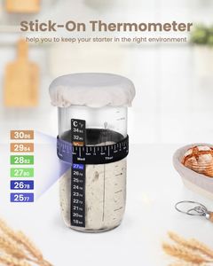 Factory Outlet Sourdough Starter Jar <b>Kit</b>-High Borosilicate Glass Eco-Friendly Box Packaging for Bread Baking - Product Image 3