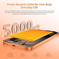 Smartphone Oukitel P2 Plus 5G 12 Go + 256 Go, écran 6,7 pouces, Android 16, MediaTek Dimensity 7100, 5000 mAh, NFC, OTG, lecteur d'empreintes digitales sur écran