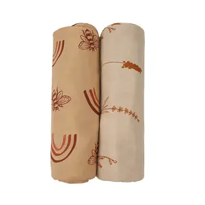 Organic Baby Blanket Cotton Customize Baby Swaddle Wrap Wholesale Newborn Swaddle Blanket Eco Friendly Baby Swaddle Muslin