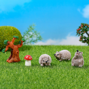 Mini Erizos de Resina, Adornos de Animales para Decoración del Hogar, Accesorios Ecológicos para Paisajes, Estilos A B C D E WX 20250409 - Product Image 2