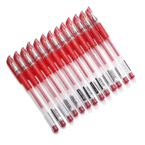 Wholesale Cheap Custom 0.5mm Black/Blue/Red Gel Pens Office Water-Based Needle Pen With Bullet Ballpoint Pens