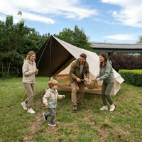 Tente de camping gonflable pour la famille, installation en 5 minutes, imperméable, résistante au vent, pour l'extérieur