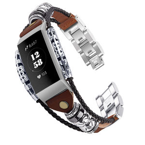 ShanHai Bandes De Rechange Pour <span class=keywords><strong>Fitbit</strong></span> Charge 3 Femmes Métal <span class=keywords><strong>Bracelet</strong></span>/<span class=keywords><strong>Bracelet</strong></span>/Assesories/Bretelles/Wrist Band pour <span class=keywords><strong>Fitbit</strong></span> Charge 3 - Product Image 4