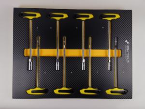Armoire à outils portative à rouleaux en acier au carbone à <span class=keywords><strong>6</strong></span> <span class=keywords><strong>tiroirs</strong></span> pour la réparation automobile avec poignée et roues pour un rangement pratique des ensembles d'outils - Product Image 2