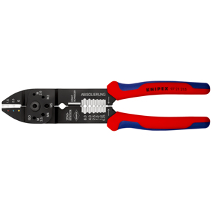 Pince à sertir Knipex 97 21 215, dénudeur et coupe-fil pour travaux électriques - Product Image 1