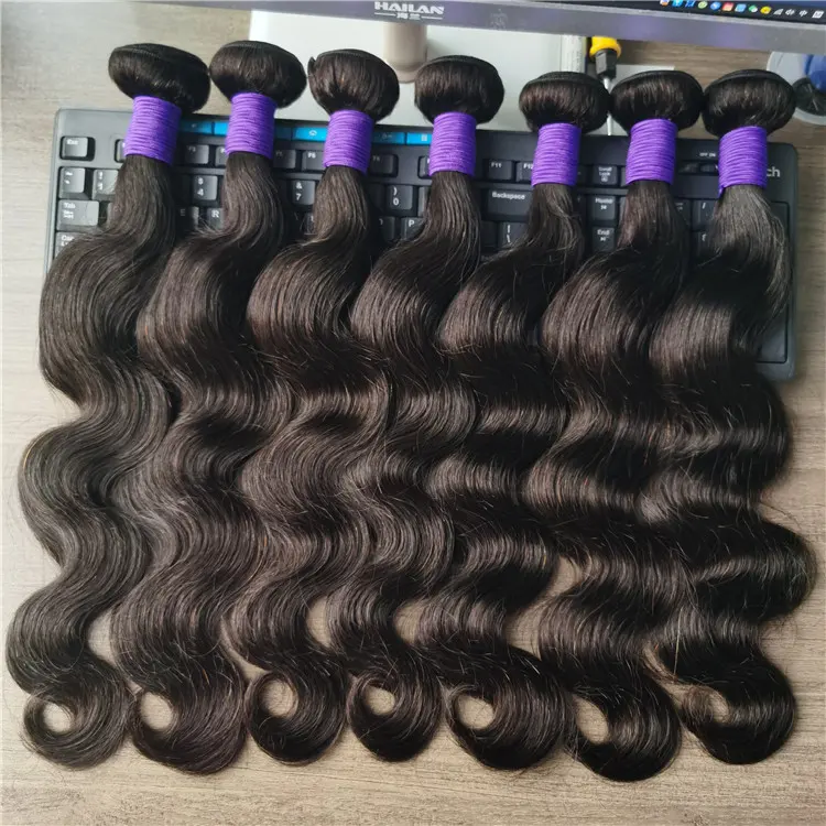 Hot Sale 10A Grade Perücken Extensions Natürliche Echthaar-Bündel Virgin Echthaar-Bündel mit Verschluss Haar verlängerung halter