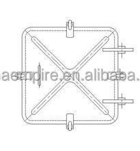 Copri portello di piccole dimensioni in acciaio marino ad azione rapida tipo C - Product Image 4