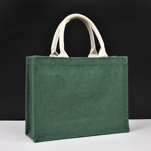 Sacs en jute noirs réutilisables et écologiques en gros en ligne – Options personnalisables en vrac - Product Image 3