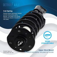 Kit de 8 amortisseurs/ressorts Detroit Axle pour Chevrolet Equinox/Pontiac Torrent 2005-2006 (OE 172210 172209) - 2 ressorts, 2 amortisseurs