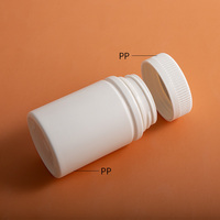 Emballage blanc vide 120CC petites pilules conteneur supplément vitamine comprimés bouteille bouchon à vis rond capsule bouteille