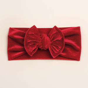 Del bambino del legame <span class=keywords><strong>con</strong></span> d'oro di velluto arco del legame dei capelli <span class=keywords><strong>con</strong></span> l'arco dei capelli per il capretto del bambino dei capelli accessori commercio all'ingrosso - Product Image 3