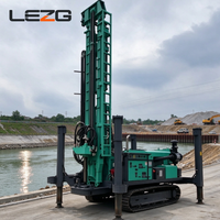 Foreuse de puits d'eau diesel de type chenillé, excellente capacité tout-terrain pour sites montagneux boueux