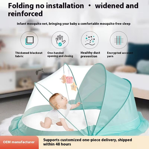 2025 Phong Cách Mới Xách Tay Có Thể Gập Lại Giường Bé Lưới Muỗi Sơ Sinh Bóng Cho Mùa Hè Gấp Thiết Kế - Product Image 3