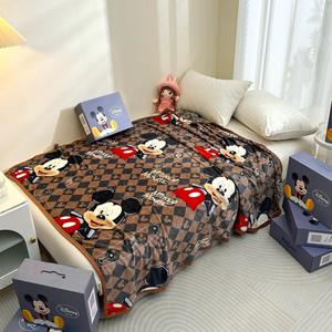 Dessin animé Festival moderne <span class=keywords><strong>Disney</strong></span> Mickey Mouse tricoté flanelle jeter couverture enfants cadeaux promotionnels quatre saisons utilisation - Product Image 2