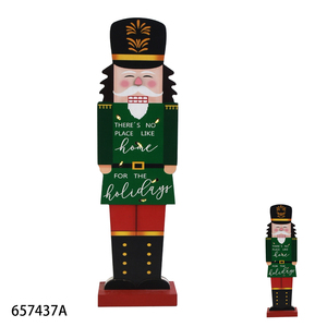 Giáng sinh hiện đại <span class=keywords><strong>nutcracker</strong></span> trang trí miễn phí-đứng bằng gỗ người lính trang trí nhà máy bán buôn - Product Image 2