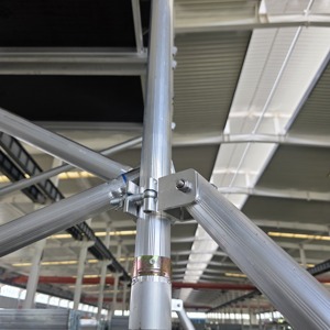 Torre de Andamio de Aluminio sin Mantenimiento, Montaje Rápido, Altura Ajustable, Soldaduras Lisas, Alta Reventa para Alquiler Industrial - Product Image 4