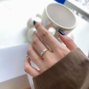 Dylam 5A Cubic Zirconia S925 <b>Silver</b> Open Eternity <b>Rings</b> Adjustable Dainty <b>Stacking</b> Promise Statement Engagement <b>Ring</b> - Product Image 6