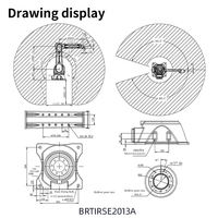Robot de peinture automatique professionnel BORUNTE à 6 axes, charge utile de 13 kg, longueur de bras de 2000 mm, construction étanche, robots articulés