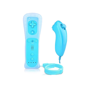 2-in-1 Game <strong>Controller</strong> Wireless Remote Control Vibration Motor Movement Double Stick <strong>Controller</strong> for Mandos De <strong>Wii</strong> <strong>Controller</strong> - Product Image 1