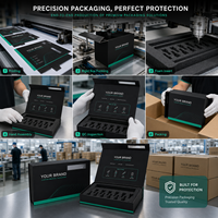 Coffret d'emballage personnalisé écologique pour seringues, boîte rigide magnétique en forme de livre, kit d'injection, coffret cadeau avec gaufrage et mousse EVA