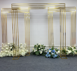 Decorazione del palcoscenico per eventi cornice in oro in acciaio inossidabile con sfondo ad arco nuziale non ci sono ancora <span class=keywords><strong>recensioni</strong></span> - Product Image 1