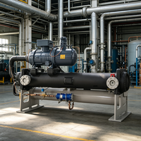 Sistema de Enfriamiento por Agua con Enfriador de Tornillo Central para HVAC, Enfriador de Agua de Tipo Tornillo de Alta Eficiencia de 50-400 Toneladas para Edificios
