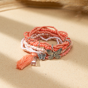 Wholesale Crystal Multi Layers Jewelry Colors <b>Beads</b> <b>Bracelet</b> Women Elastic Rope Handmade Glass <b>Beads</b> <b>Bracelet</b> - Product Image 5