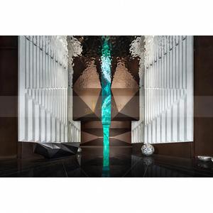 LL24 Top Quality 201 Stainless Steel Water Wave Panel <b>Mirror</b> Polished Embossed Water Ripple <b>Sheet</b> for Restaurant Ceiling Decor - Product Image 3