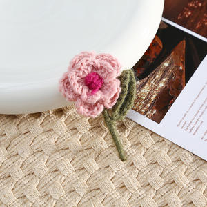 Handmade Crochet Peônia Adequado para Casa Decoração Hotel Decoração Casamento Fontes Holiday Presentes para Namoradas - Product Image 1