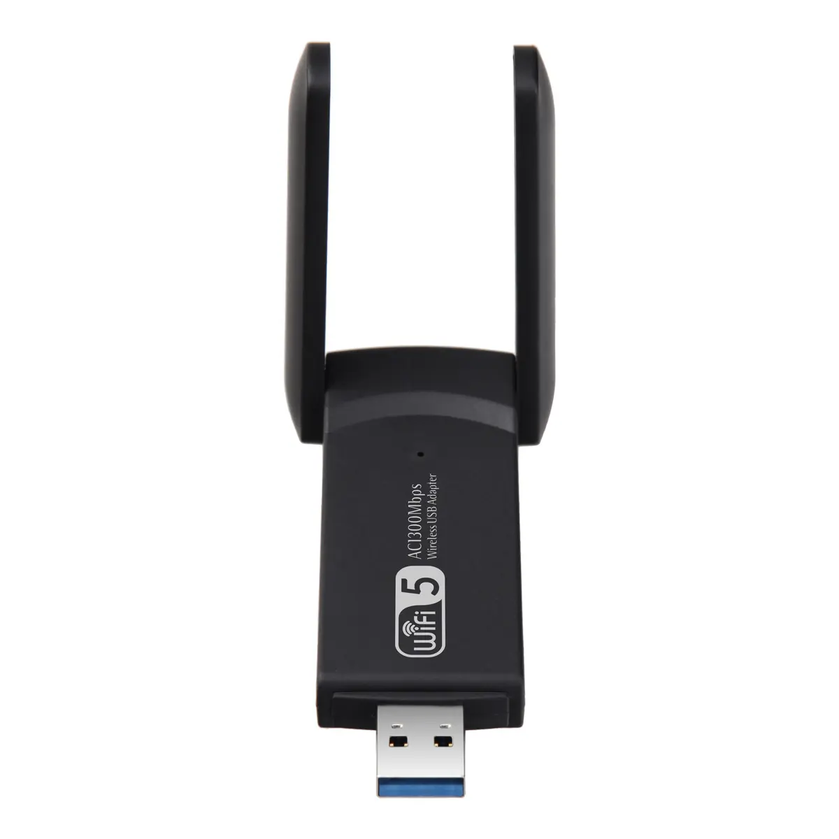 Adaptateur WiFi sans fil USB 1300Mbps Double bande 2.4G 5Ghz USB 3.0 WIFI Adaptateur USB 802.11ac avec antenne BT4.2 pour ordinateur de bureau et portable