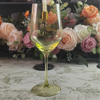 Lot de Verres à Vin et à Champagne Créatifs en Cristal Ambré Sans Plomb, Électroplaqués, pour Banquets et Fêtes, Usage Domestique