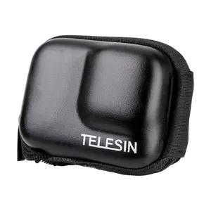 ร้อน GoPro Hero10อุปกรณ์ Telesin ป้องกันกระเป๋าพกพากระเป๋าสำหรับ GoPro Hero 10/9กล้องสีดำ