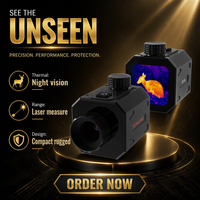 GTGUARD B210AL Monoculaire thermique avec télémètre laser, écran carré, vision nocturne pour la chasse en plein air