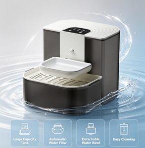 Fontaine à eau intelligente pour animaux de compagnie 4,5 L, étanche, sans fil, avec détection automatique et fonctionnement silencieux pour usage intérieur - Product Image 2