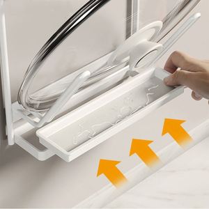 Support de rangement double blanc pour lave-vaisselle, type autoportant, pour contenants alimentaires, organisateur multifonctionnel en métal pour cuisine et salon - Product Image 2