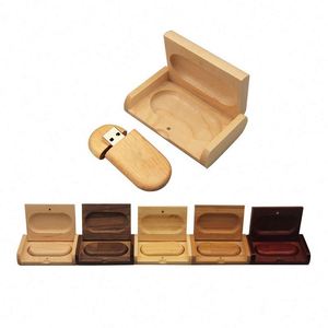 Memoria USB 2.0 con Acabado de Madera de Nogal, Arce y Bambú, Unidad Flash de Madera y Cristal para Negocios, Opciones de 4GB, 8GB, 16GB, 32GB y 64GB - Product Image 2