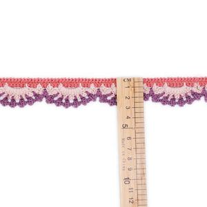 Custom 30mm Polyester Cotton Colorful Scalloped Crochet <strong>Lace</strong> Trims for Sewing Baby Clothes - Product Image 4