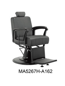 Silla de Salón Elegante Negra de Aluminio para Barbería y Taller con Reclinación y Rotación de 360 Grados - Product Image 3