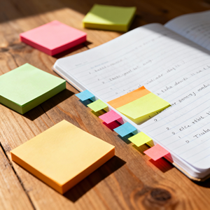 Lot de 3 blocs-notes autocollants carrés 7,6 x 7,6 cm, couleurs vives, super adhérents, mémos post-it à forte puissance d'adhérence - Product Image 1