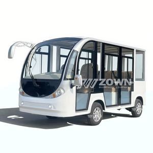 Bus touristique électrique à batterie lithium-acide, type fermé, navette touristique pour zones scéniques, garantie de 2 ans - Product Image 1