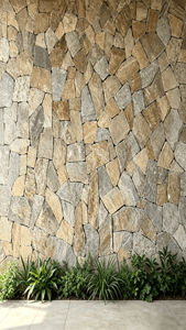 Pierre Union YLX-01 – Pierre naturelle écologique et durable, empilable aléatoirement, ardoise jaune-grise rouille, pour murs extérieurs et intérieurs modernes - Product Image 5